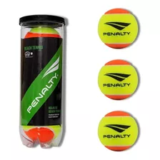 Bola Beach Tennis Bolinha Amarela/laranja Tênis Penalty Kit3