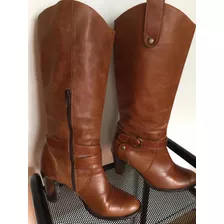 Botas Cuero Mujer Caña Alta