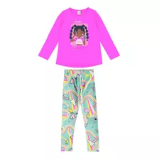 Conjunto Infantil Feminino Algodão Sem Flanela Malwee Kids