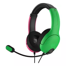 Headset Gamer Lvl40 Nintendo Switch Pdp Rosa E Verde+ Brinde