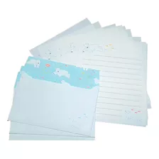 Papel De Carta Coleção Letter Set Importado Urso Polar