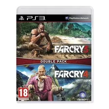 Far Cry 3 + Far Cry 4 Double Pack - Ps3 -novo - Mídia Física