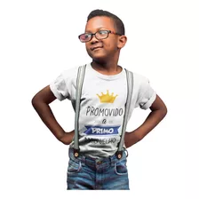 Camiseta Infantil Promovido A Primo Mais Velho