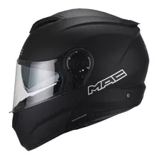 Casco Rebatible Moto Mac Rock Solid Negro Mate Bamp Group