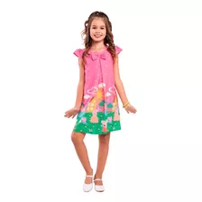 Vestido Peppa Pig Infantil Tematico Menina Festas 3-4 Anos