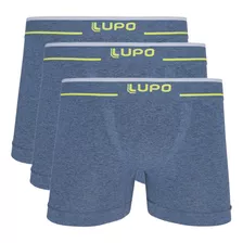 Kit 3 Cueca Boxer Lupo Microfibra Sem Costura Plus Size