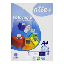 Papel Bond Fotocopia Atlas A4 75gr Pqtx500