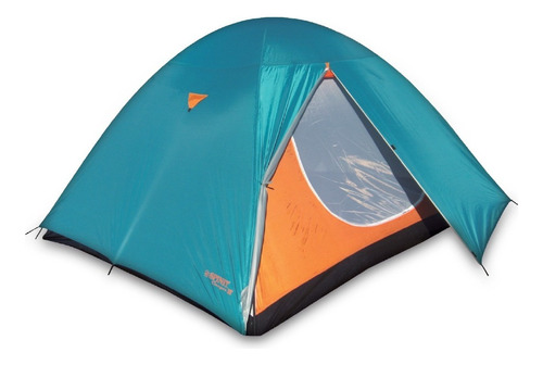 Carpa Iglu Para 4 Personas Spinit Camper Camping Impermeable Color Naranja/turquesa