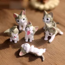 Gatinhos Em Miniatura Para Decoração Ou Terrário - 6 Peças