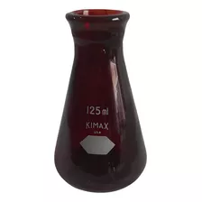 Erlenmeyer Vidrio Actinico Rojo Capacidad 125 Ml Pyrex