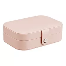 Caja Joyero Alhajero Organizador Anillos Bijouterie Color Rosa