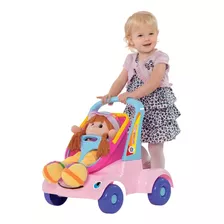  Presente Carrinho Infantil Boneca Bebê Dobrável Rosa Menina