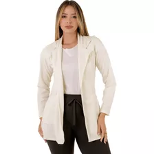 Blazer Feminino Estiloso Alongado Meia Estação Chique Casual