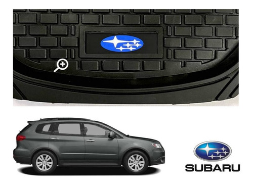 Tapetes 4pz Charola 3d Logo Subaru Triberca 2007 A 2014 Foto 4