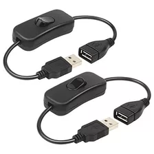 2 Paquete De Macho A Hembra Cable Usb Con El Interruptor De 