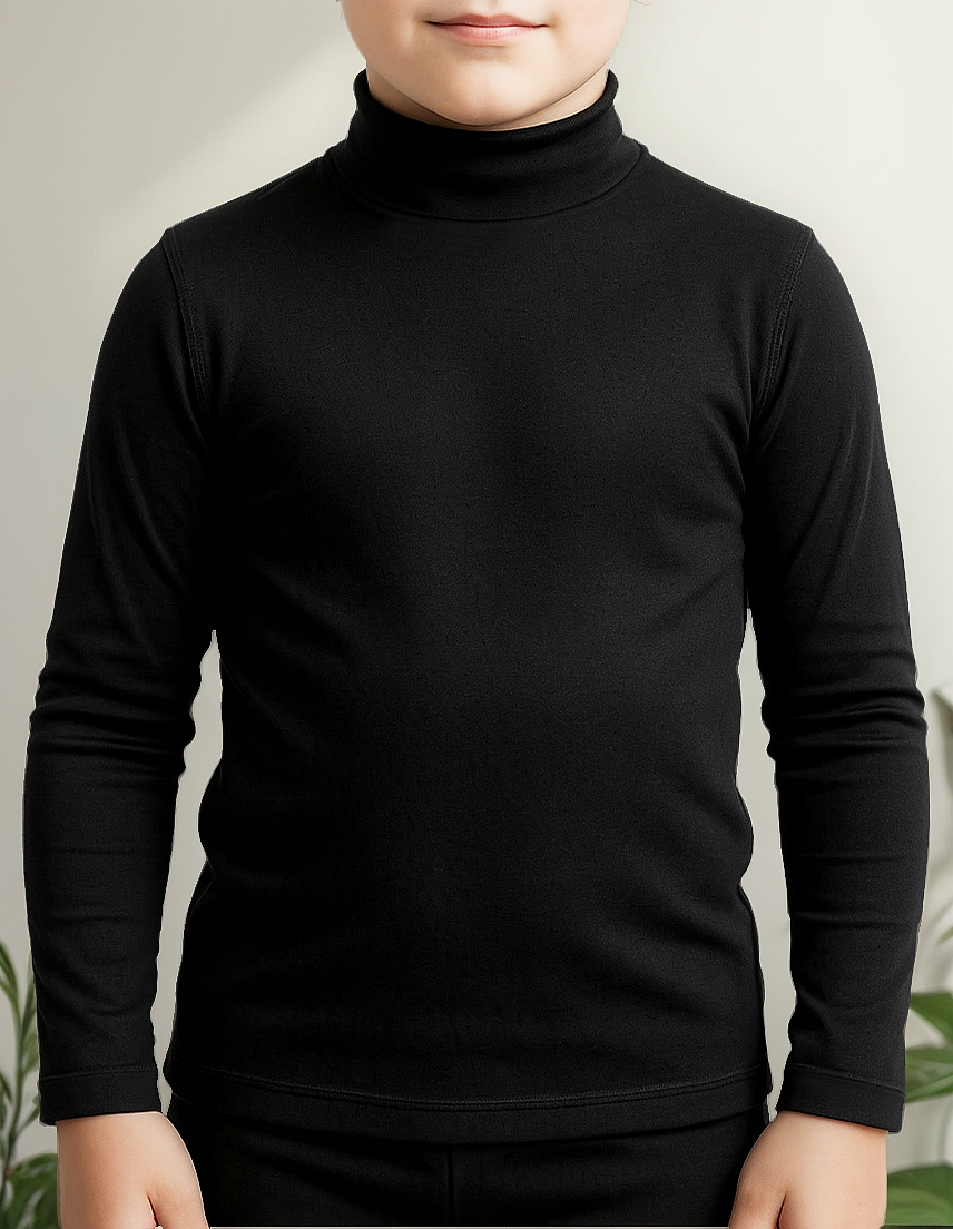 Media Polera Termica Frisada Niños Niñas Unisex