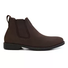 Bota Botina Conforto Masculina 100% Couro Legitimo Rustico 