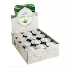 Kit Vela Aromática Capim Limão 12un 130g + Caixa Expositora 