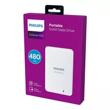 Ssd Externo Philips De 480 Gb, Usb 3.0, Portátil, Velocidad 