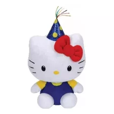 Pelúcia Ty Beanie Babies Hello Kitty Aniversário 15cm Dtc