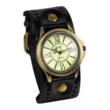 Jewelrywe Fathers Day Gifts Correa De Cuero Vintage Reloj De