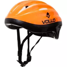 Capacete Esportivo Patins Skate Bike Patinete - Vollo Sports Cor Laranja Tamanho G