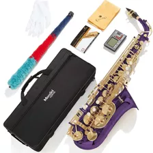 Kit De Saxofón Mendini By Cecilio 92d, Con Bolso, Púrpura