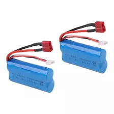 2 Packs De Baterías Autos Wl Toys 18650 Li-ion 7.4v 1500mah 