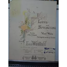 Partitura Piano E Canto Love And Springtime Emile Waldteufel