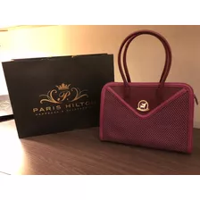 Cartera Bolso Paris Hilton Importada Original Bordo