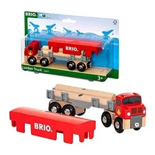 Brio World 33657 Camión Maderero 6 Piezas Tren De Juguete De