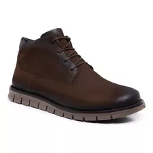 Bota Masculina Rafarillo Chukka Boots Em Couro Marrom 2302