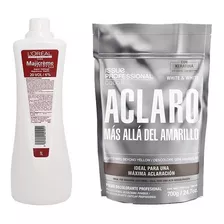 Polvo Decolorante Issue Aclaro White & White Agua Loreal 20v