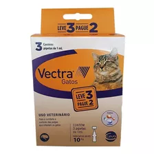 Vectra Gatos Antipulgas Combo Leve 3 Pague 2 Ceva