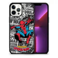 Funda Para iPhone Tpu Spiderman Vintage Hombre Araña Retro