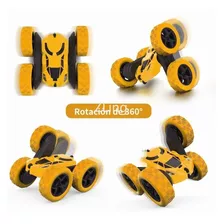 Rc Juguete Coche 4ch Truco Drift Coche Doble Cara 360 Giro Color Amarillo