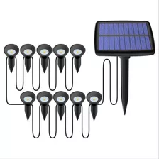 10leds Bombillas Solar Jardín Luz Al Aire Libre Impermeable