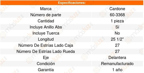 Flecha Homocinetica Delantera Hyundai Santa Fe 3.5l V6 2004 Foto 4