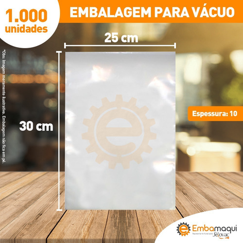 Embalagem / Sacos A Vácuo 25x30 - 1000 Und
