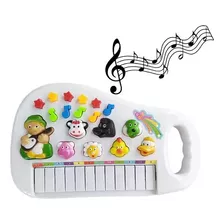 Piano Teclado Brinquedo Infantil Baby Sons Animal Fazendinha Cor Colorido