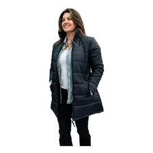 Parca Mujer Campera Abrigada Puffer Larga Parka