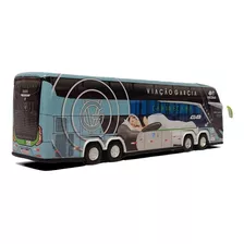 Miniatura Ônibus Viação Garcia G8 Cabinecama 2 Andares 30cm