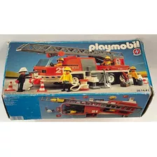 Playmobil Estrela Caminhão De Bombeiros Cx Completo Não Trol