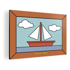 Cuadro Moderno Mural Barco Los Simpson 42x60 Mdf