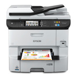 Impresora A Color  MultifunciÃ³n Epson Workforce Pro Wf-6590 Con Wifi Gris Y Negra 100v/240v