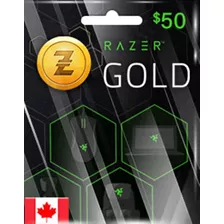 Cartão Razer Gold Canadá 50 Dólares