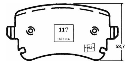 Pastillas Freno Tras Para Audi A8 6.0 2003 2010 Foto 2