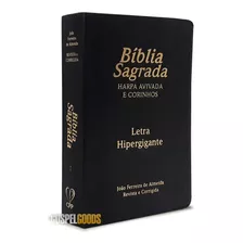 Bíblia Letra Hiper Gigante C/ Índice E Harpa - Arc (preta)
