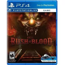 Until Dawn: Rush Of Blood Playstation Vr Ps4/jogo Físico