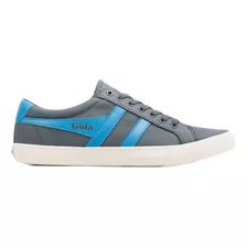 Zapatilla Gola Hombre Varsity Gris Turquesa Blanco